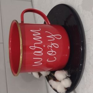Sweet Water Enamel Mug "warm +cozy"